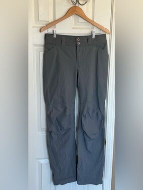 REI Co-op Screeline Hybrid Pants Womens Size 8 Gray Roll Up Hiking Tech Gorpcore